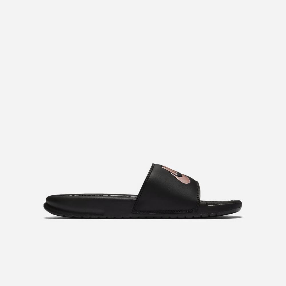 Claquette Nike Benassi JDI Noir 2387-904 Black/Rose Gold Femme | TSE-17285146